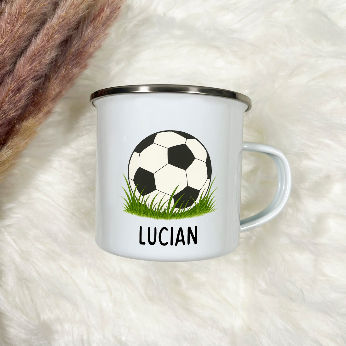 Emaille Tasse Jungen