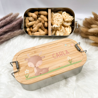 Brotdose Tiere mit Gras