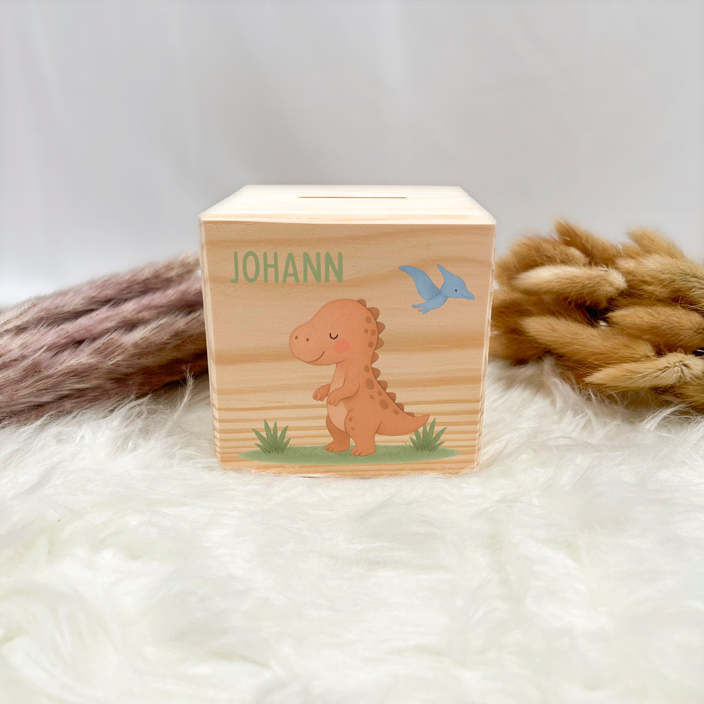 Holzspardose Jungen