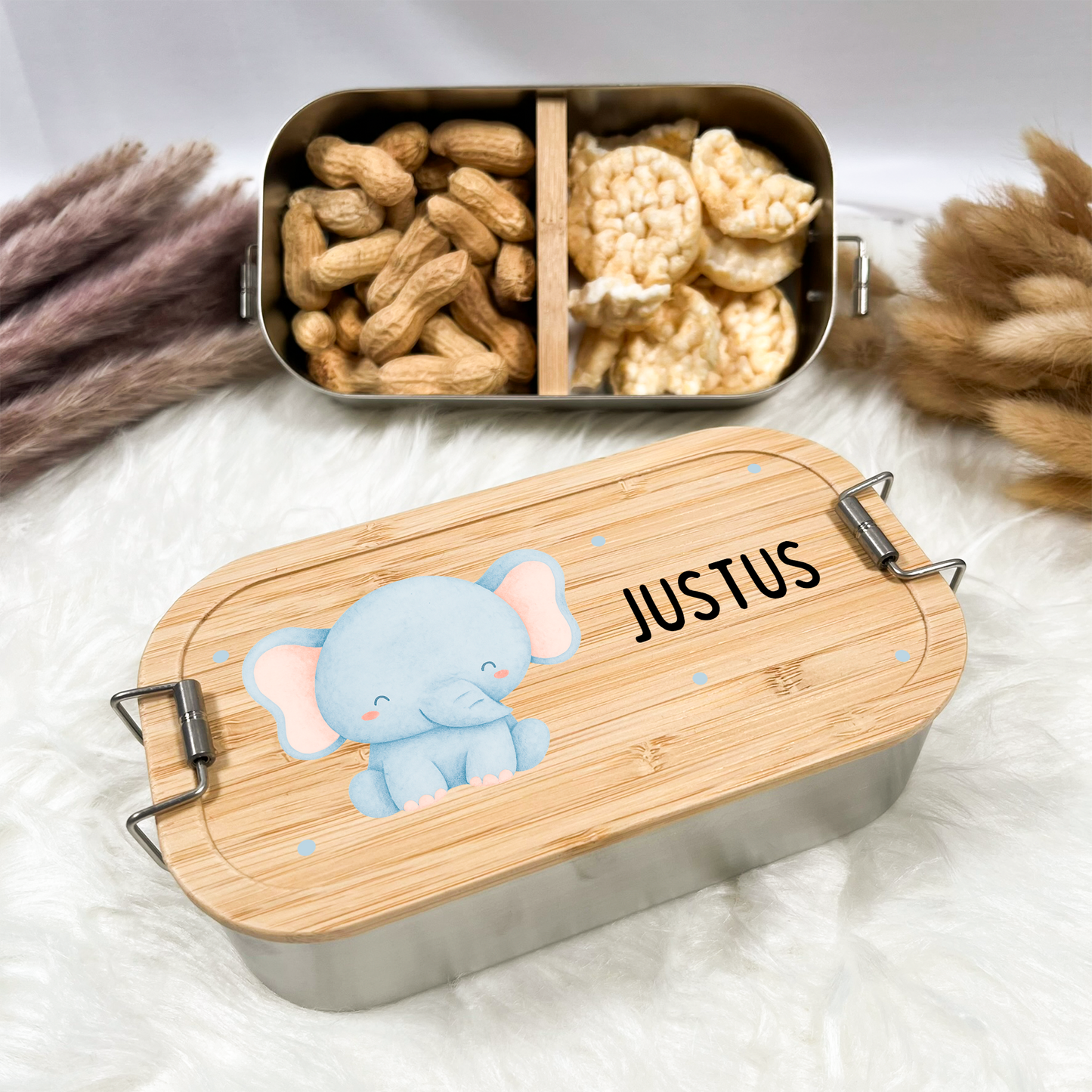 Brotdose Tiere mit Punkten