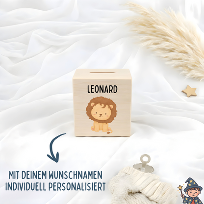 Holzspardose Jungen