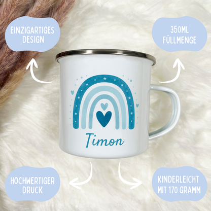 Emaille Tasse Jungen
