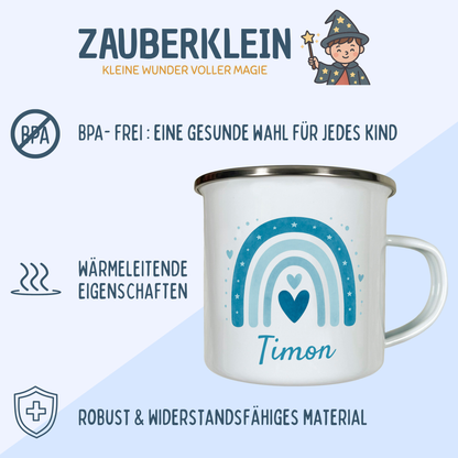 Emaille Tasse Jungen