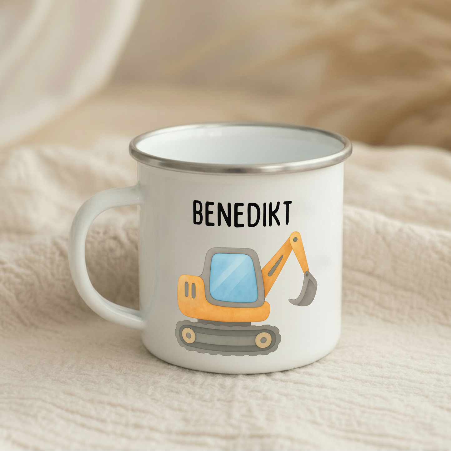 Emaille Tasse Jungen