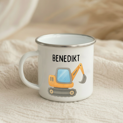 Emaille Tasse Jungen