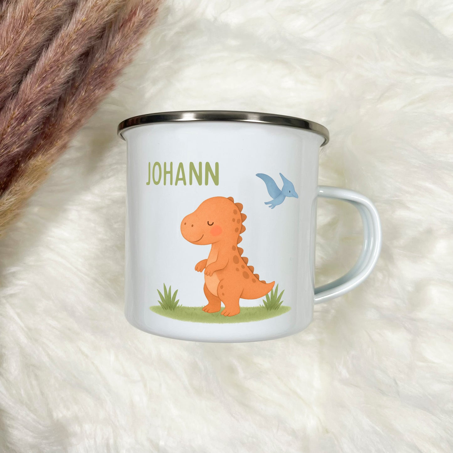 Emaille Tasse Jungen