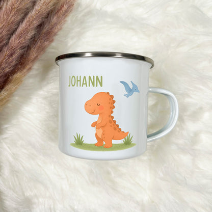 Emaille Tasse Jungen