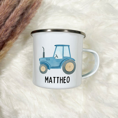 Emaille Tasse Jungen