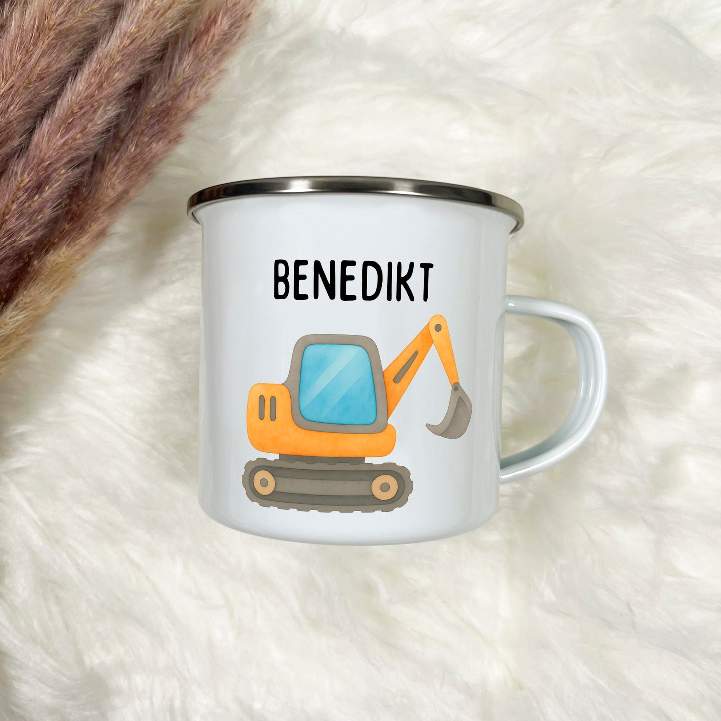 Emaille Tasse Jungen