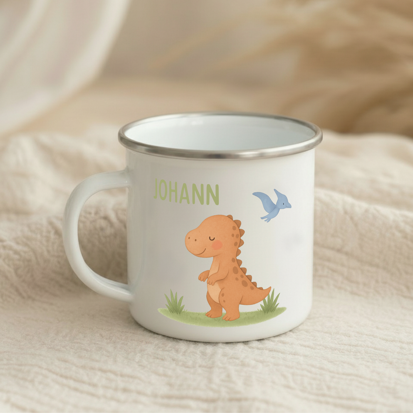 Emaille Tasse Jungen
