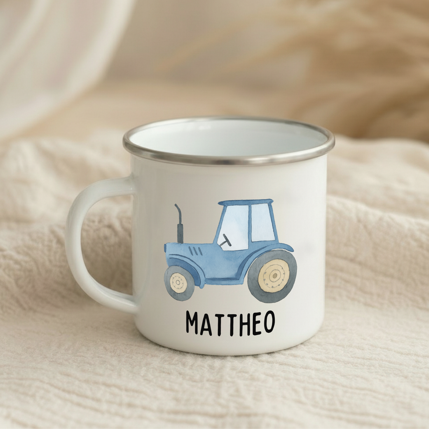 Emaille Tasse Jungen